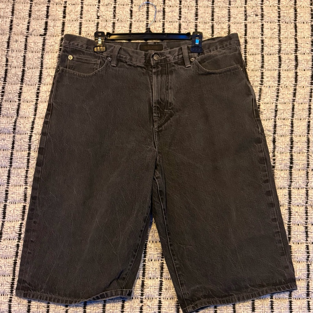 Sean John Dark Gray Denim Men's Shorts - Picture 1 of 4